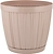Горшок для цветов InGreen BARCELONA 9,6л, D270мм молочный шоколад