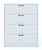 Комод Феликс 4 ящика напольный 80х48х100 см, белый