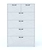 Комод напольный Феликс 6 ящиков 80х48х123 см, белый