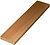 Притворная планка Юта стандарт Орех 2100х30х10 мм 1 шт