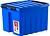 Контейнер для хранения с крышкой ROX-BOX полипропилен синий 140х170х210 мм 3,5 л