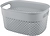 Корзина Plast Team OSLO пластиковая 17х23х12 см, серый, 3 л