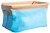 Корзина текстиль голубая 200х300х200 мм