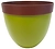 Кашпо d30 см h27 см пластиковое нежно-зеленое