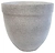 Кашпо d30 см h27 см пластиковое светлый-цемент