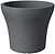 Горшок Scheurich No1 Stone d30 см полипропиленовый черный