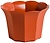 Кашпо Roxor Consumer Facette d10 см пластиковое терракот