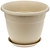 Кашпо IDEA РЯБИНА d28 см 7,5 л полипропиленовое бежевое с поддоном