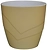 Кашпо Plast Avenue Грация d15 см 2 л полипропилен кремовое