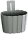 Вазон подвесной Prosperplast Boardee Wall 19,4x15x20,2 см 2,2 л пластик серый
