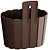 Вазон подвесной Prosperplast 19,4x15x20,2 см 2,2 л пластик коричневый