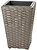 Кашпо Ротанг 28х28х40 см серое