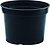 Горшок Сибртех d16,5 см 2 л полипропиленовый черный
