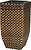 Горшок пластик плетеный коричневый 39x39x75,5 см