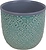 Горшок керамика синий D16,5 H15 см