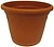 Горшок ГазонCity Roma d32,2 см 11,5 л полипропиленовый коричневый с поддоном