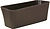 Ящик балконный IDEA Ротанг 40 см полипропилен коричневый