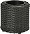 Кашпо Ротанг h16 см искусственный ротанг цилиндр антрацит