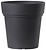 Горшок DEROMA SAMBA d38 см полипропиленовый графит