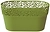 Кашпо Prosperplast Naturo 27,5х14,5х15 см полипропиленовое оливковое