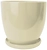 Горшок d13,5 см 1,4 л керамический жемчужный
