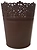 Кашпо ГазонСity Ажур d12 см 1,1 л полипропиленовое шоколадное