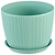 Кашпо IDEA Вязание d13,5 см 1,1 л полипропиленовое фисташковое с поддоном
