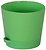 Горшок полипропиленовый мятный с подставкой d19,5 см 3,6 л