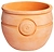 Горшок 28х37х37 см желто-оранжевый с орнаментом