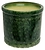 Горшок Цилиндр d40 см 31 л керамический зеленый с поддоном