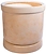Горшок Цилиндр d25 см керамический бежевый