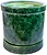 Горшок Цилиндр d25 см керамический зеленый