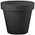 Кашпо полипропиленовое U54196331/2 в ассортименте d40 см