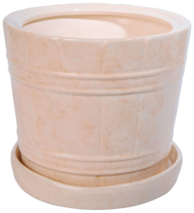 Горшок Кадка №1 d16 см керамический бежевый