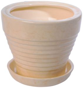 Горшок d14 см керамический бежевый
