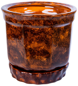 Горшок d21 см керамический коричневый