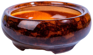 Горшок Бонсайница 6,5х24х7,5 см 0,9 л керамический коричневый