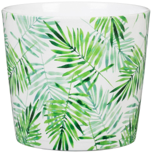 Кашпо Scheurich Палм 870 d12 см керамическое светло-зелено