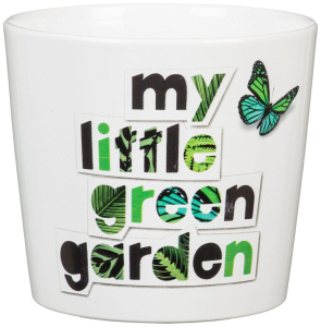 Кашпо Scheurich Гарден 870 d13 см керамическое белое