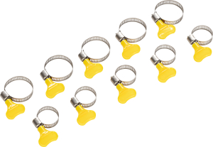 Хомуты LUX-TOOLS 8 мм d 14-25 мм оцинкованная сталь 10 шт