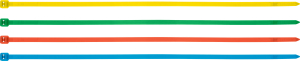 Стяжки кабельные 4,2х300 мм ПВХ цветные 100 шт