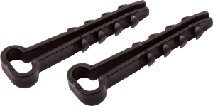 Дюбель-хомут прямоугольный Proconnect 12 мм D 5-10 мм черный 100 шт