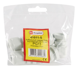 Хомут Ecoplast 12,5 мм D5-10мм ПВХ белый 5 шт