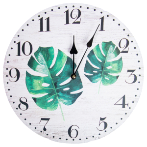 Часы настенные Листья №2 34 см