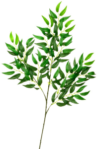 Искусственная ветка Рускус зеленая 75 см