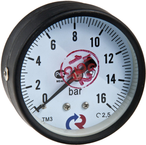 Манометр VALTEС 1/4" 10 бар