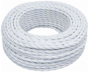 Провод витой BIRONI 3х2,5 кв. мм 20 м белый
