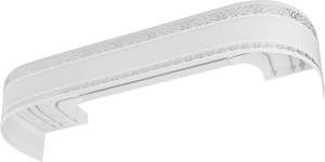 Карниз для штор LEGRAND Гармония потолочный трехрядный белый 300 мм