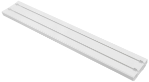 Карниз для штор LEGRAND Стандарт потолочный двухрядный белый 200 см