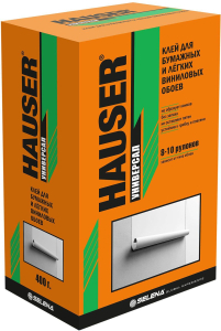 Обойный клей HAUSER для бумажных и виниловых обоев 400 г